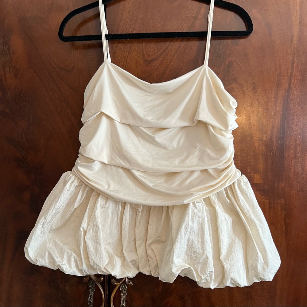 Future collective (target) bubble hem peplum tank top